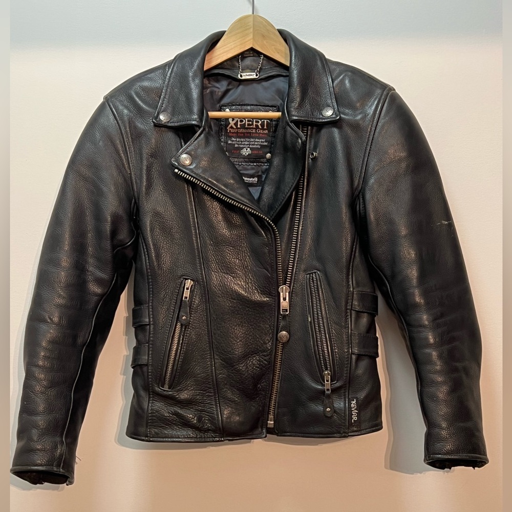 Xpert Performance Gear | All Leather Motorcycle Jacket - Size Woman’s Small